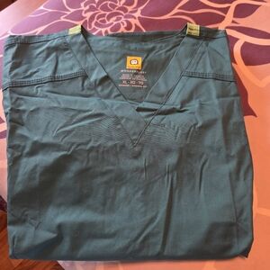 NWT - XL WonderWink Flex Green Scrub Top and Pants